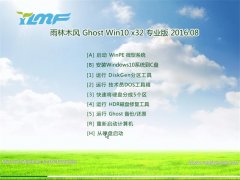 雨林木风Ghost W10 32位 专业版 2016.08(自动免激)