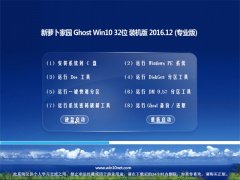 ܲ԰Ghost Win10 (X32) רҵ 2016.12(輤)